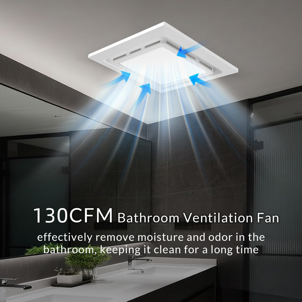 Welnek quiet 1.0 Sone motor maintains calm ventilation in the bath