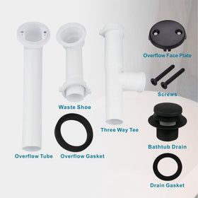 WELSAN 1-1/2 inch PVC tube fits standard bathtubs