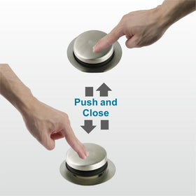 WELSAN brushed nickel finish complements existing bathroom hardware.