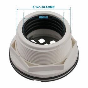 Welsan built-in rubber compression gasket ensures a secure, mess-free seal