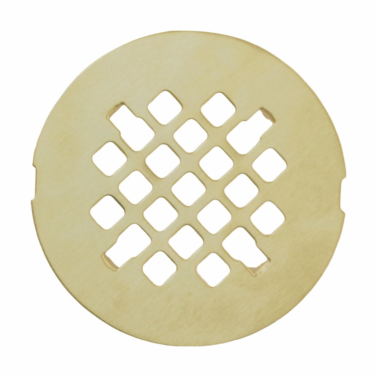 Welsan gold brushed drain cover with 4-1/4 inch OD fits standard showers and catches hair