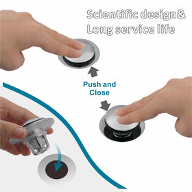 WELSAN hair catcher included protects pipes by trapping debris.