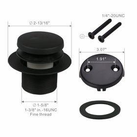 WELSAN matte black finish matches common bathroom hardware