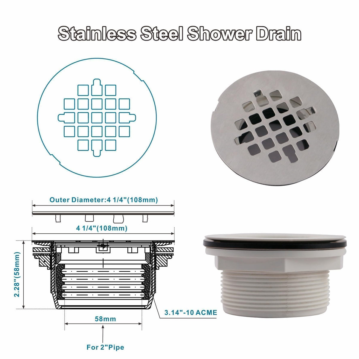 Welsan premium PVC body with stainless grid for long-lasting durability