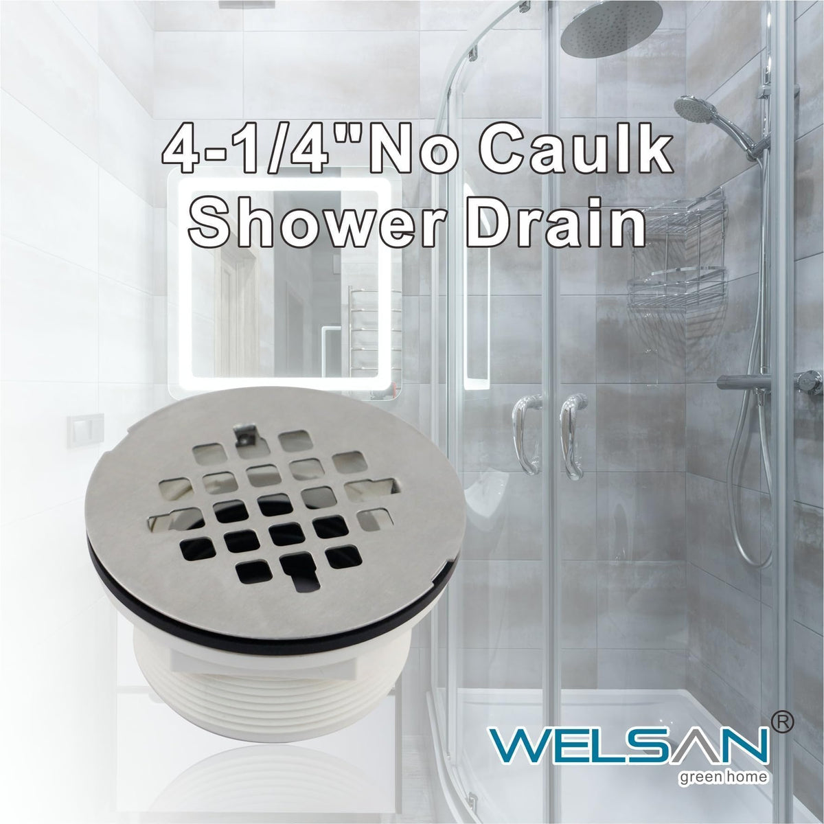 Welsan PVC shower drain main body designed for reliable performance