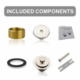 Welsan complete tub drain kit with screws for straightforward installation