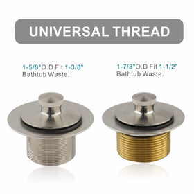 Welsan thread adapter and washer simplify tub drain compatibility