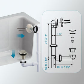WELSAN tip-toe bath plug used to hold water.