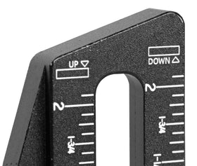 WEN 2-Inch Dual-Scale Gauge aluminum body yields durable, lightweight setup tool