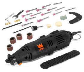 WEN 23101 variable-speed rotary tool with dial control for precise trimming.
