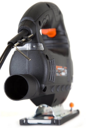 WEN 33606 includes wood and metal blades for versatility
