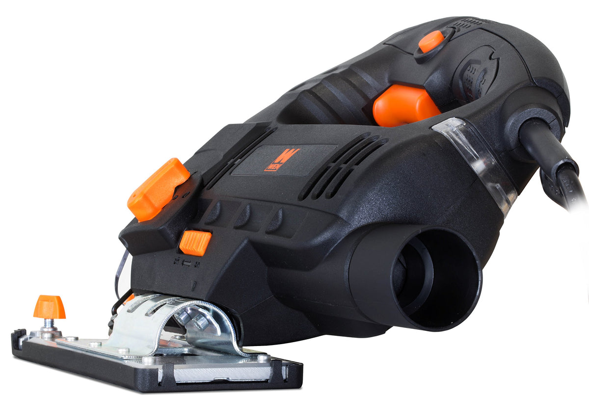 WEN 33606 laser and LED light illuminate the cut line