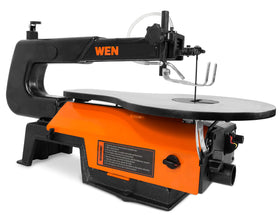 WEN 3922 side panel open for quick blade changes, reducing downtime.