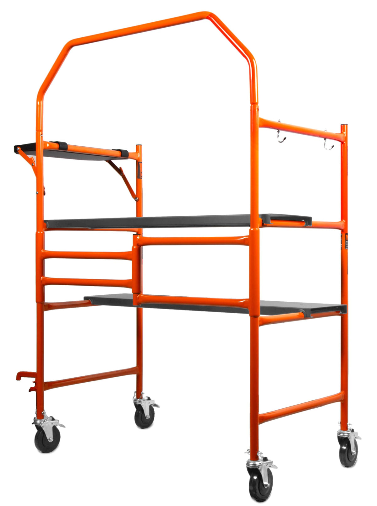 WEN portable scaffolding shown as service cart for organized tools.