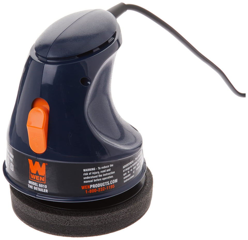 WEN 6010 waxer with 6-inch applicator bonnet in action for even coating