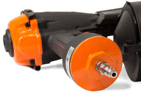 Turnable exhaust valve directs air away for comfortable use