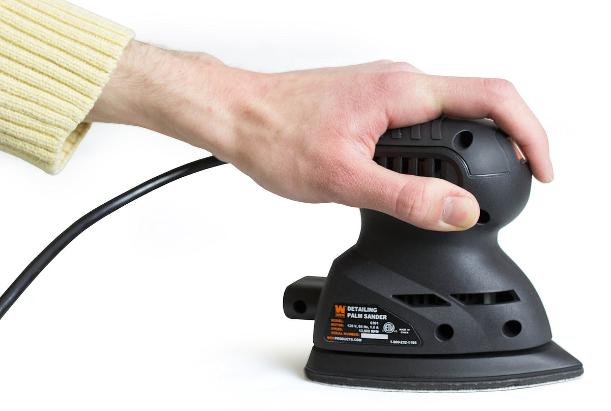 WEN 6301 lightweight two-pound design reduces hand fatigue