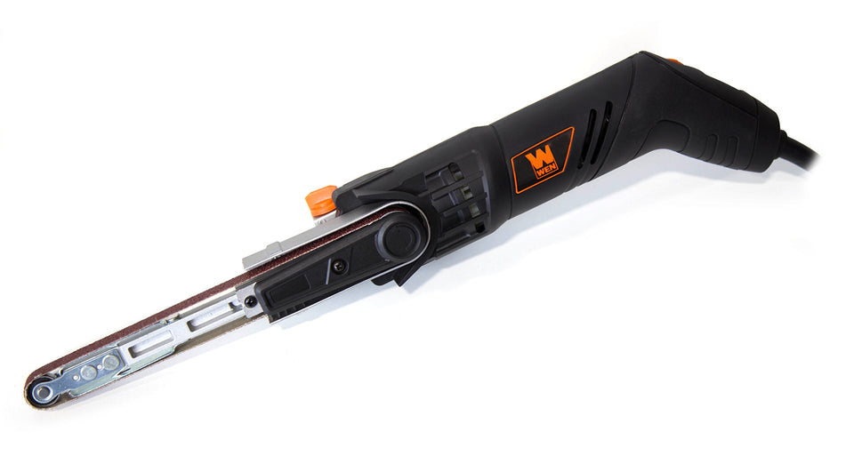 WEN 6307 detailing file sander belt angled 55 degrees for tight curves