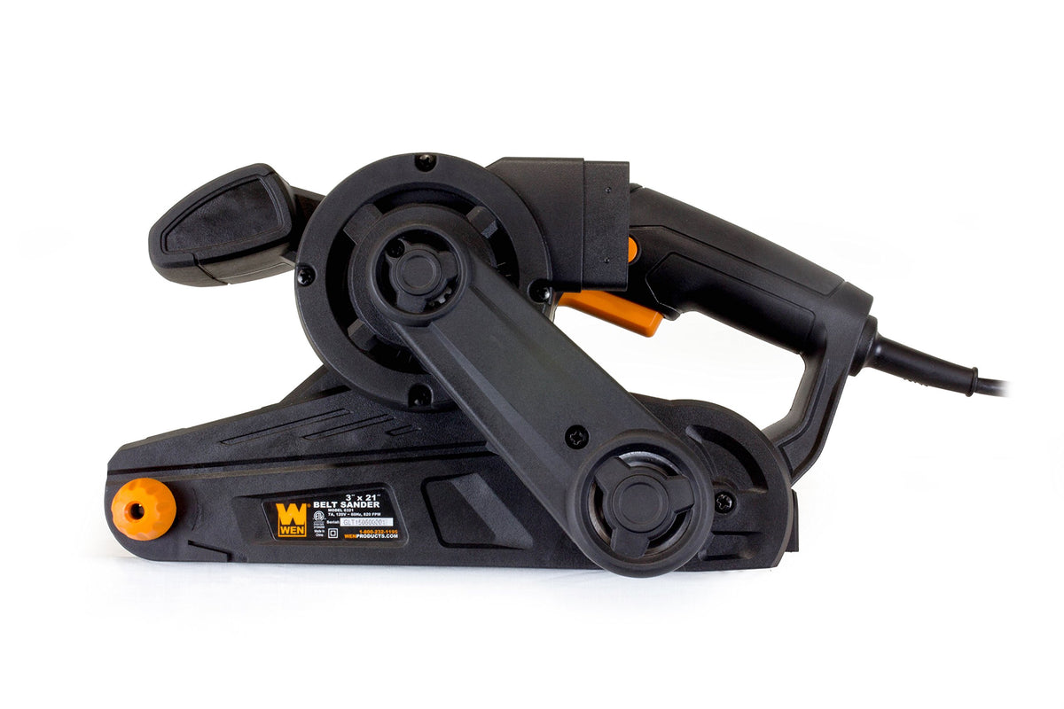 WEN 6321 dust bag attachment helps keep your workspace cleaner.