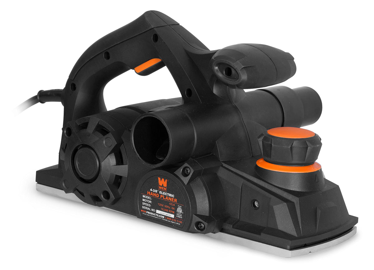 WEN 6534 side view highlights wide cutting capacity for large stock