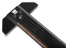 WEN T-shaped ruler with beveled edge for easy alignment near the workpiece