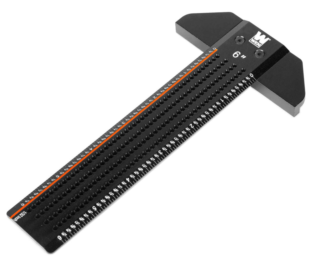 WEN marking ruler close-up shows laser-etched scale for lasting visibility