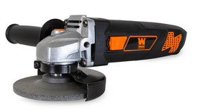 WEN 7-Amp angle grinder with 4-1/2-inch wheel for steady cutting performance.