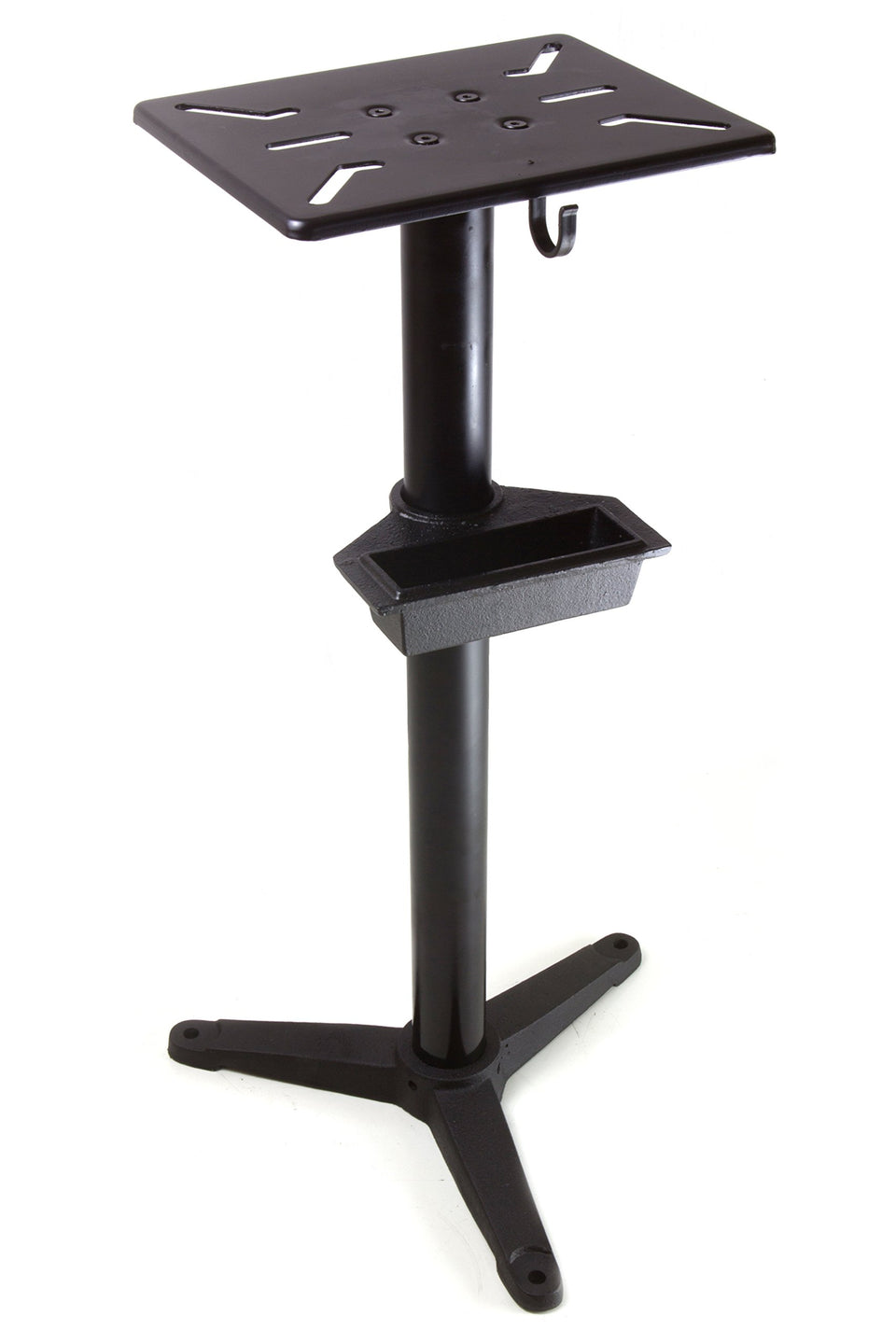 WEN bench grinder stand with water pot visible, offering stability and cooling during use.