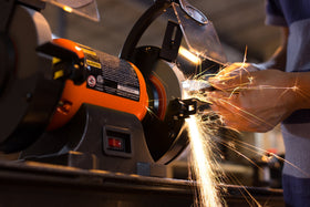 WEN BG4260 60-grit wheel for precise shaping and finishing.