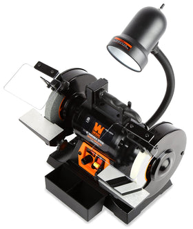 WEN BG625V 80-grit wheel ready for general grinding
