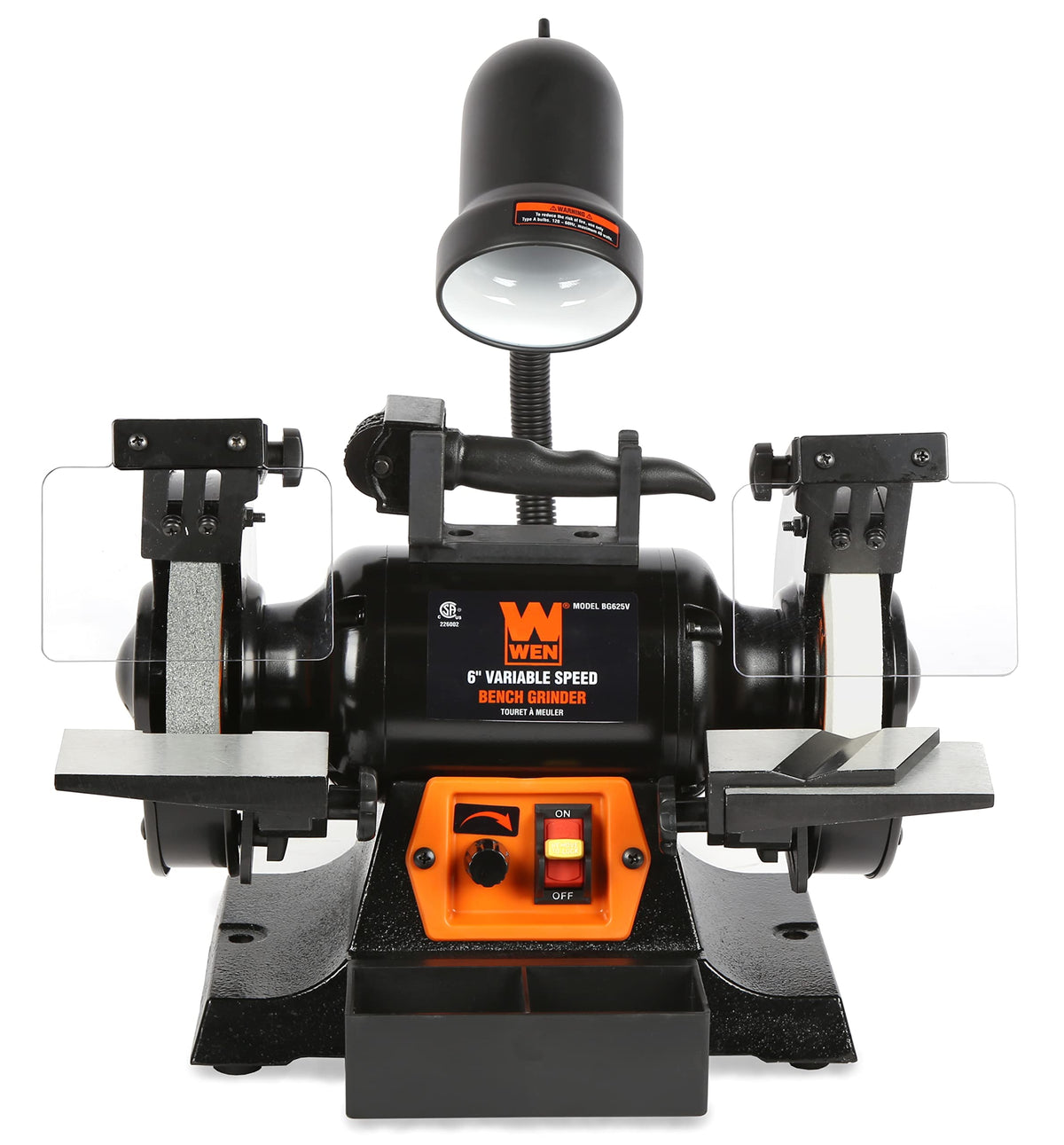 WEN BG625V bright flexible light during operation