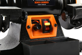WEN BG625V sharpening tools and blades in use