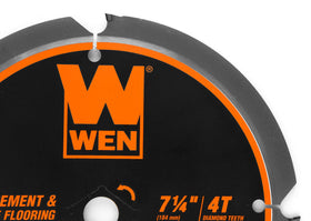 WEN BL0704 diamond-tipped blade for laminate cutting delivers smooth, chip-free results