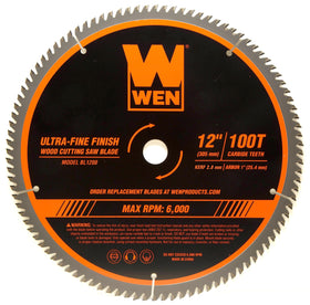 WEN BL1200 blade with carbide tipped teeth for ultra-clean, smooth cuts.