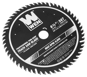 WEN BL6556 20 mm arbor compatibility for versatile track saw setup.