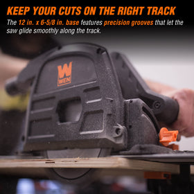 Non-slip base cams on CT1065 improve control during cuts