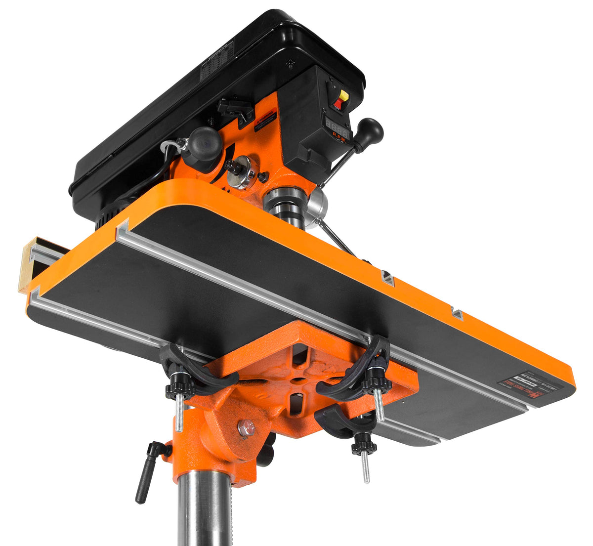 WEN DPA2513 removable insert protects the table during through drilling