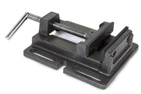WEN DPA424 jaws demonstrate 4-inch opening for firm workpiece grip.