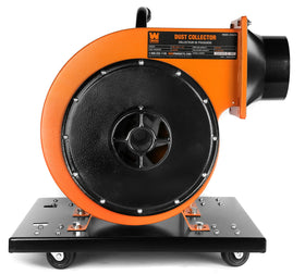 WEN 15-gallon bag attached for high-capacity dust collection
