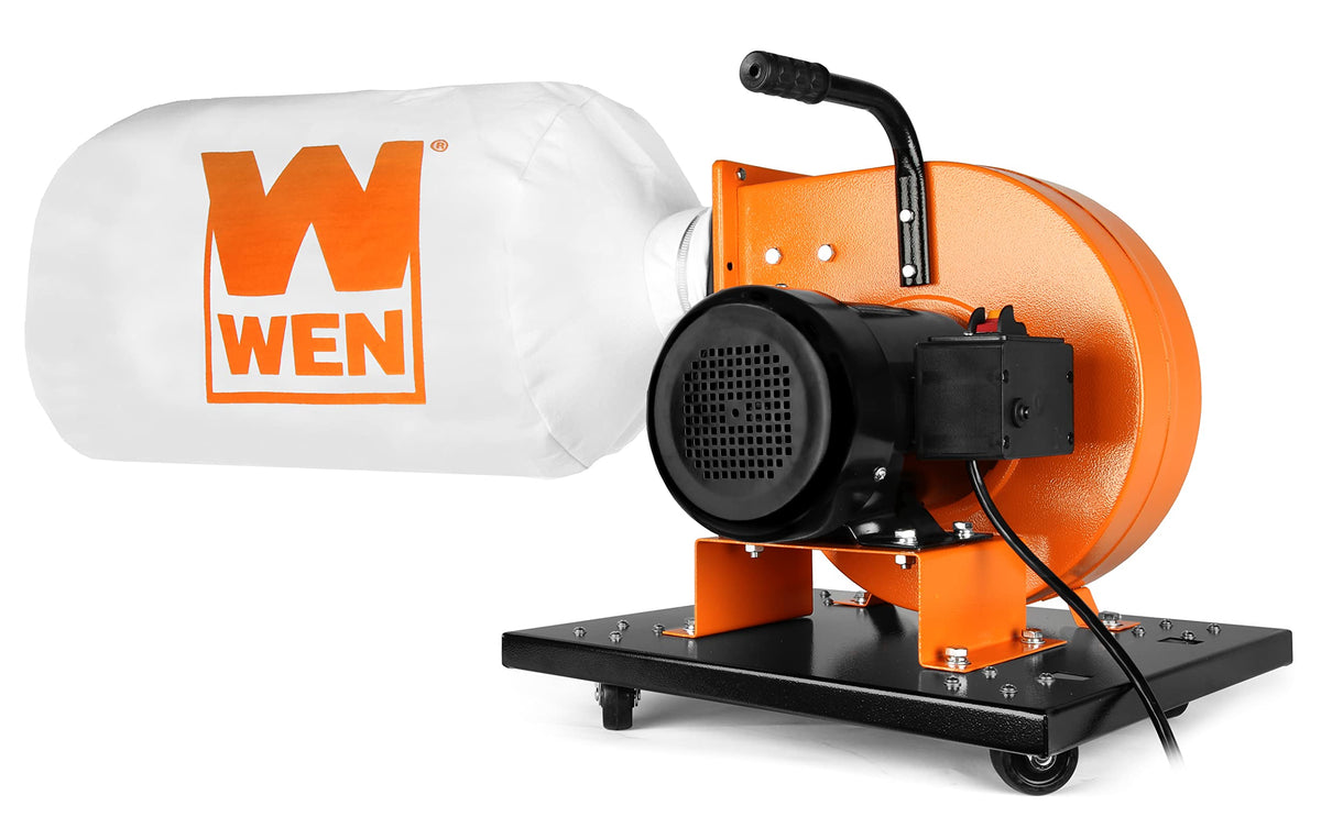 WEN dust collector with 600 CFM airflow for efficient cleanup