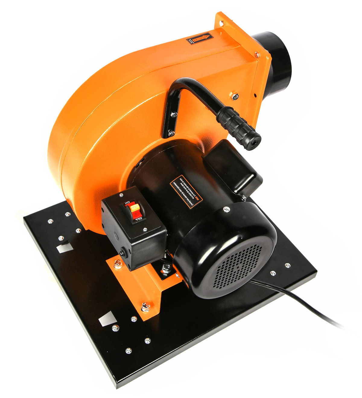 WEN dust collector shows onboard handle and swivel casters for mobility
