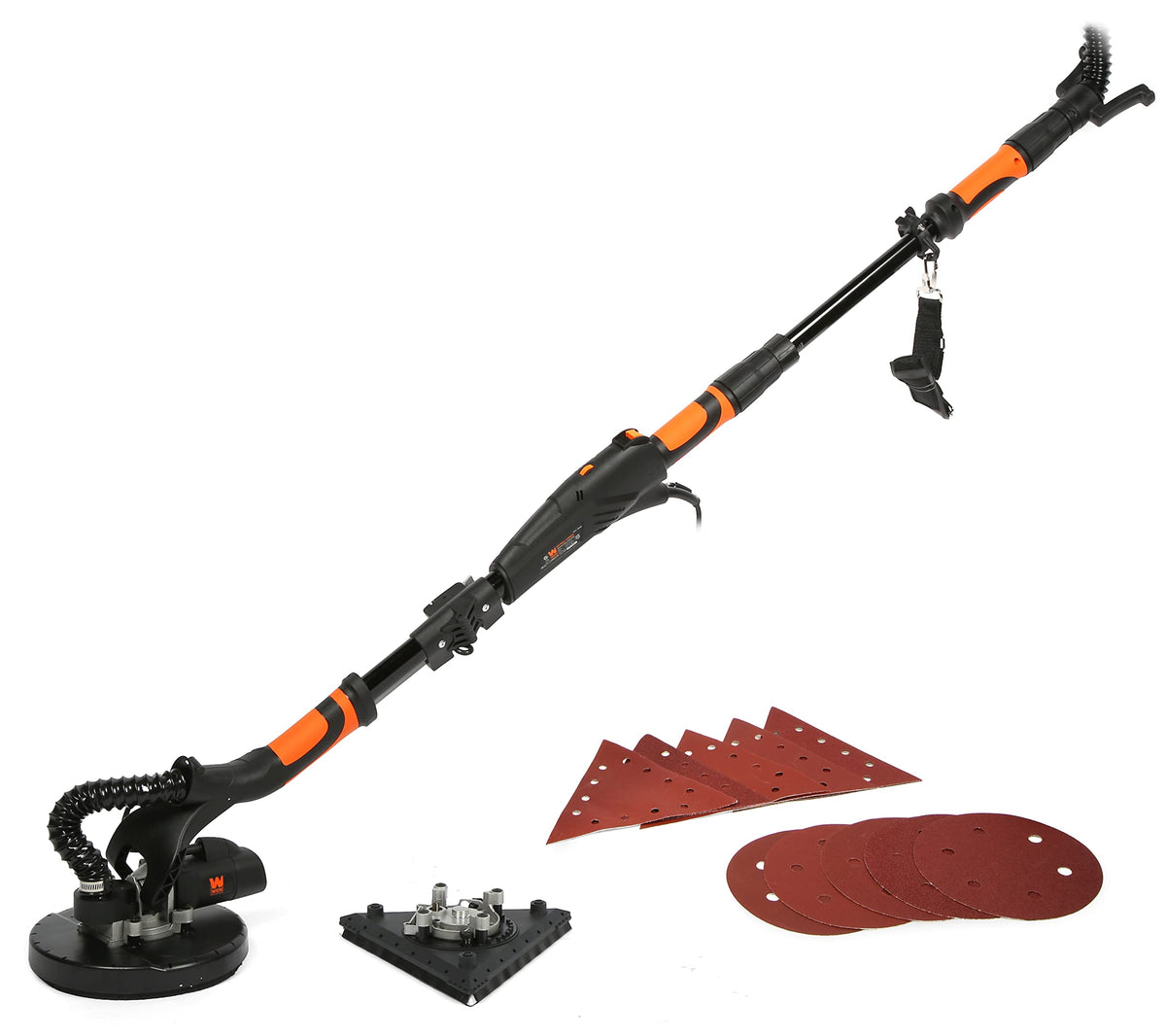 WEN DW5084 dual-head sander with circular head for smooth flat surfaces.