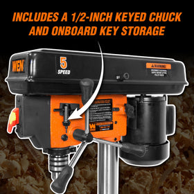 WEN five-speed settings for versatile material work