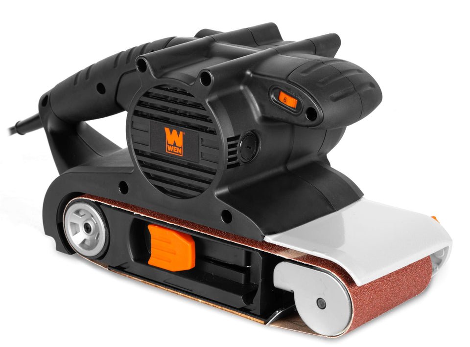 WEN HB424V handheld mode enables smooth sanding on curved surfaces