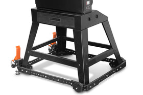 WEN Mobile Base shows dual fixed and swivel casters for smooth shop-floor travel.