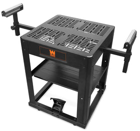 WEN MSA658T rolling stand top view offers a stable planing surface for long boards.