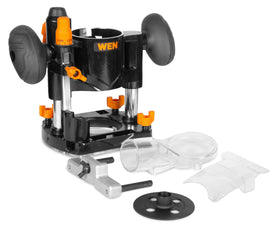 WEN Plunge Base Kit die-cast base shows durability for routing