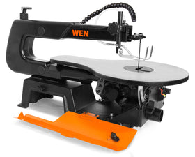 WEN scroll saw side panel blade access simplifies blade changes during projects