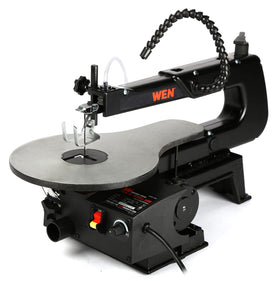 WEN scroll saw adjustable work light brightens the cutting area