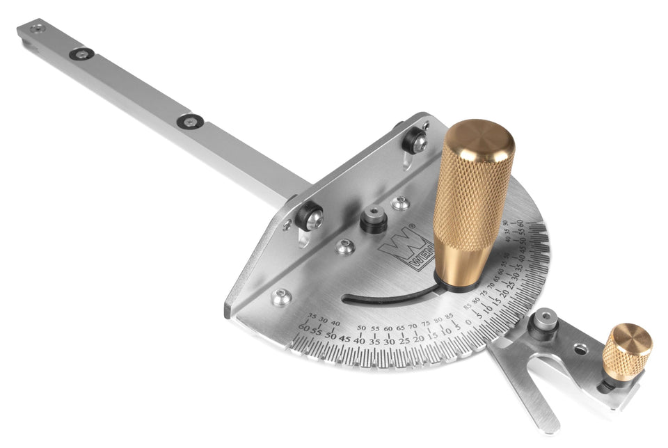 WEN WA1401 miter gauge with 27 stops for precise crosscuts